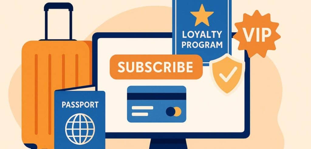 Travel subscription services