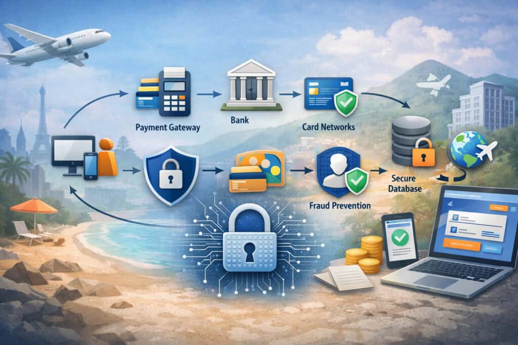 Core Architecture of Secure Payment Processing for Online Travel Agencies