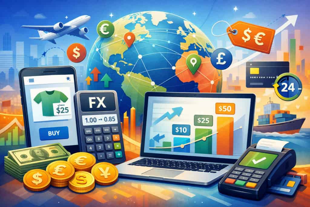 Multi-currency, FX, and pricing strategy that improves conversion