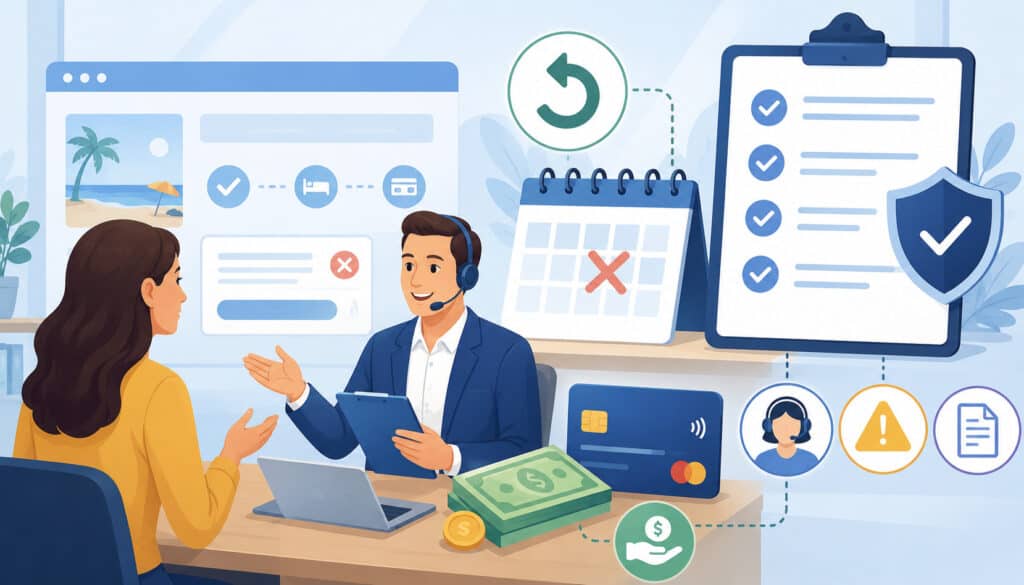 Refund and cancellation policy customer support illustration