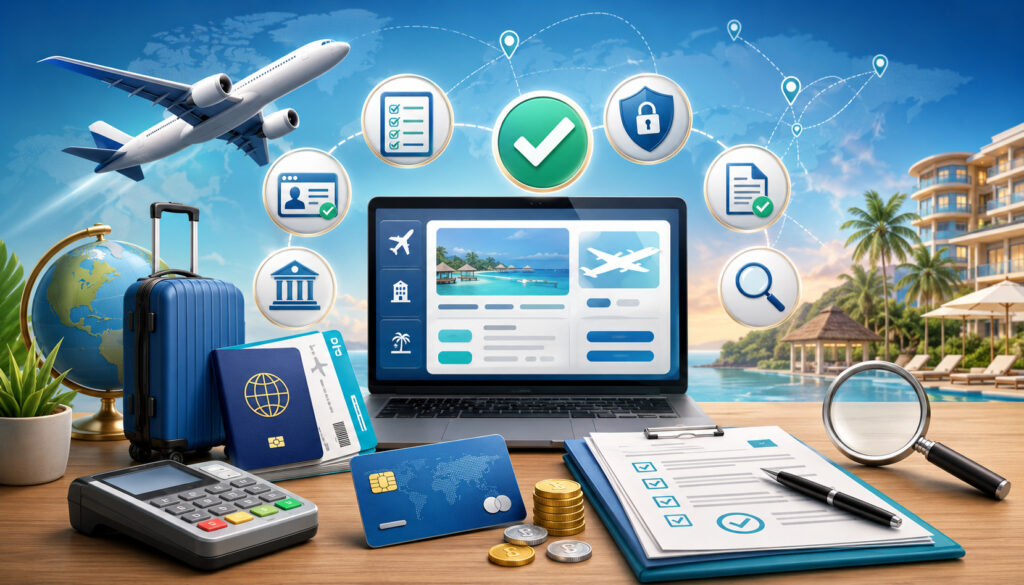 Travel merchant account approval requirements illustration